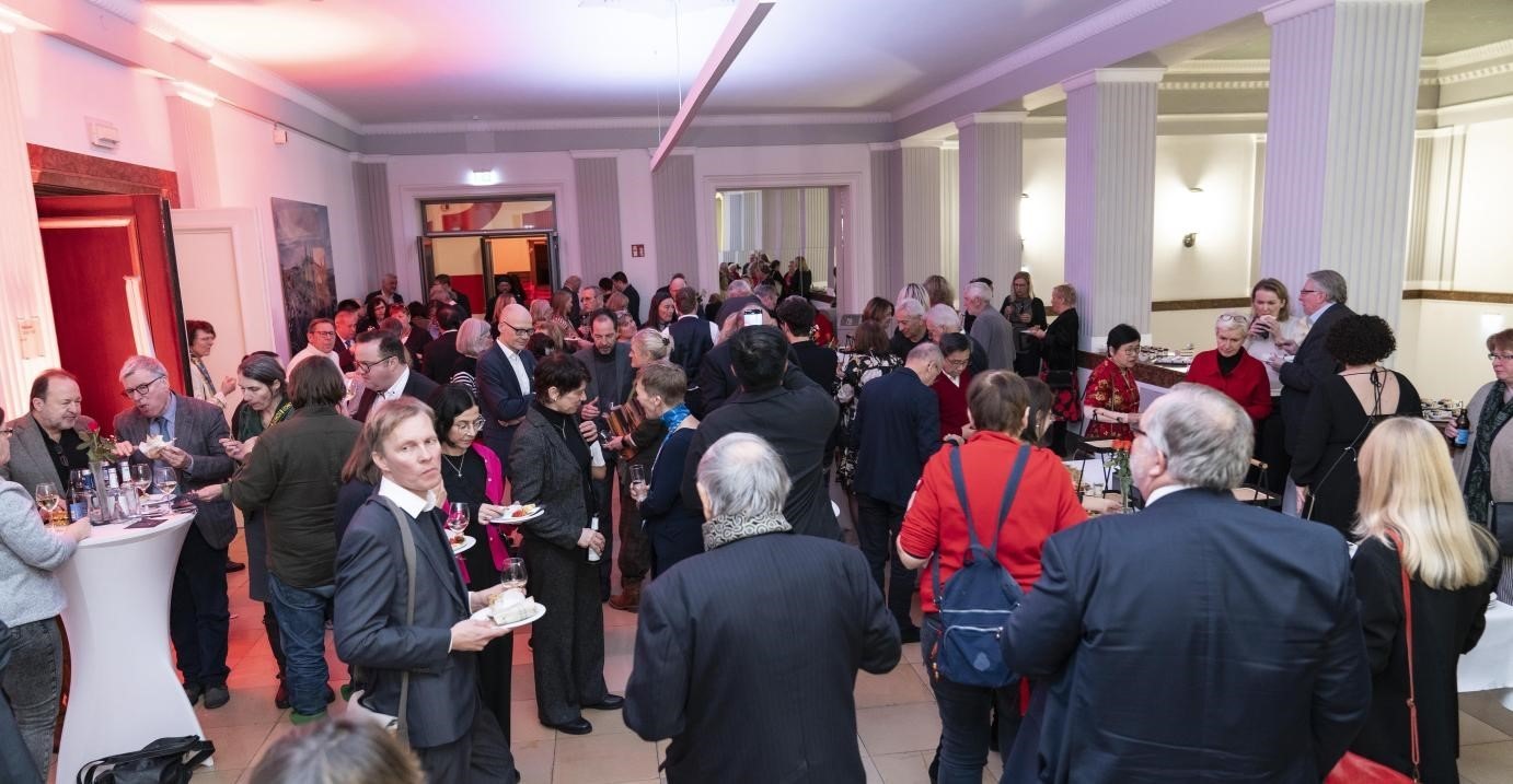 圖為新春酒會(huì)現(xiàn)場(chǎng)。紐倫堡-埃爾蘭根孔子學(xué)院供圖