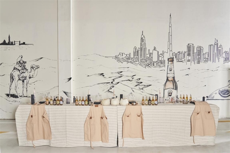 工廠內(nèi)設(shè)有互動(dòng)區(qū)，參觀訪客可以親手制作麥芽飲料，受訪對(duì)象供圖