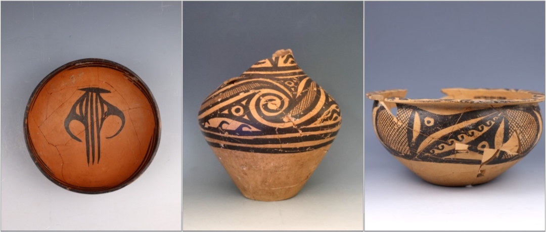 甘肅臨洮寺洼遺址出土的馬家窯類型彩陶。全國十大考古新發(fā)現(xiàn)活動(dòng)辦公室供圖