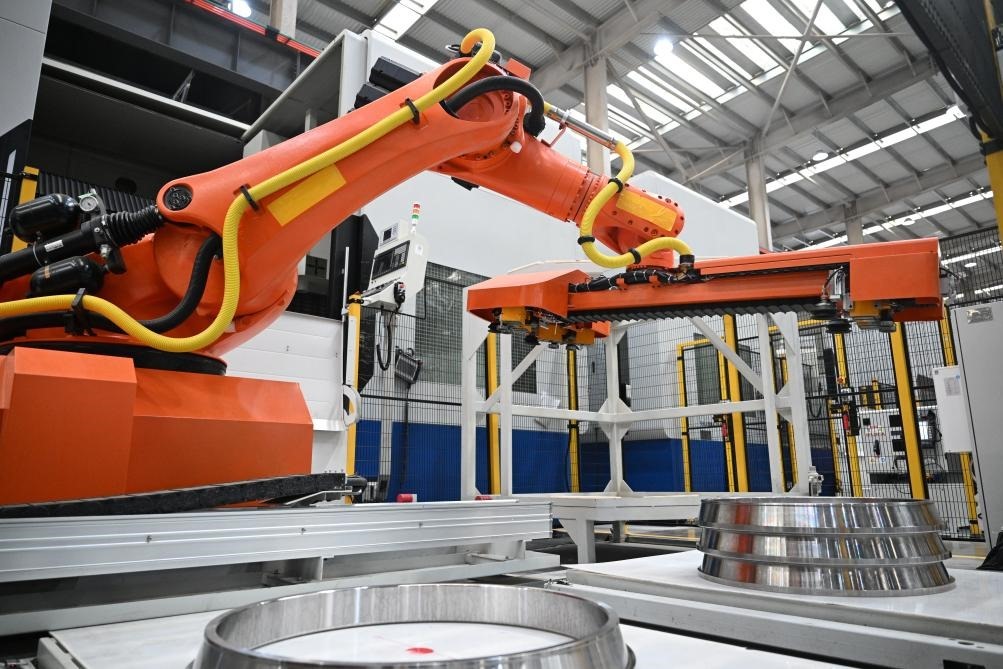 這是洛陽軸承集團股份有限公司的智能生產(chǎn)線。新華社記者 李嘉南 攝