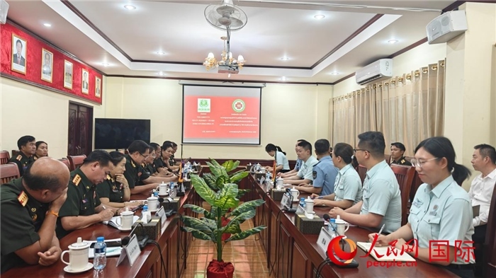 中國(guó)第十三批援助老撾人民軍醫(yī)療專家組在萬(wàn)象舉行見(jiàn)面會(huì)。第十三批援助老撾人民軍醫(yī)療專家組供圖
